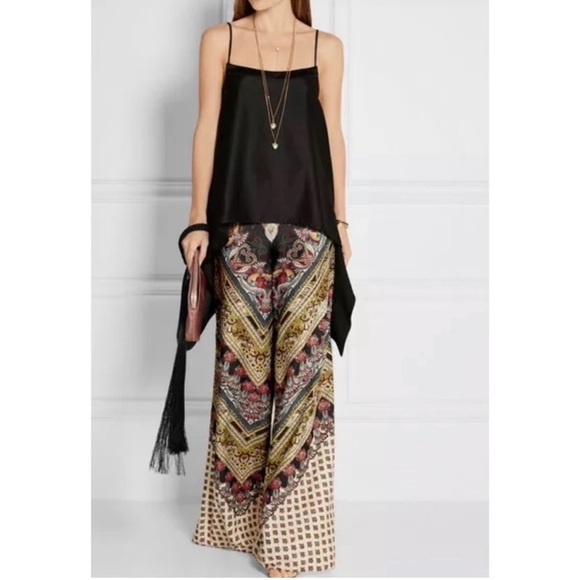 ALICE & OLIVA ELINOR chevron paisley wide leg pants size 2 - Picture 1 of 11